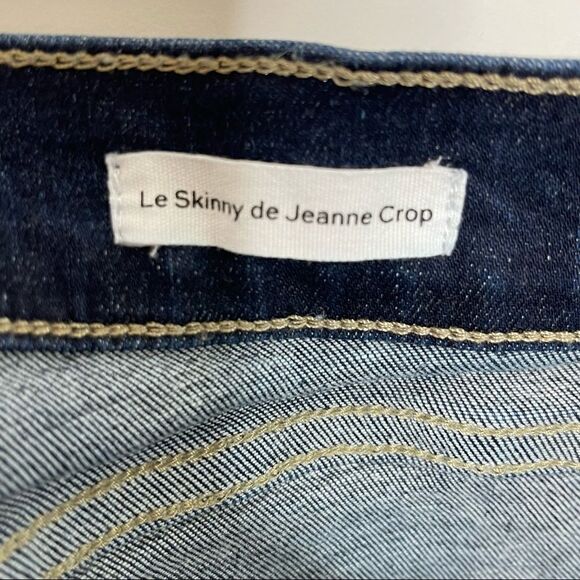 Frame Le Skinny De Jeanne Crop Jeans Bonn Wash Size 26 - Picture 9 of 9